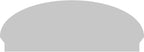 52" W x 19-7/8"H x 2-3/4"P Elliptical Smooth Architectural Grade PVC Combination Pediment