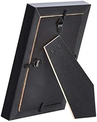 Amazon Basics Rectangular Photo Picture Frame, 8" x 10", Pack of 5, 11.22 x 9.21 inches, Black