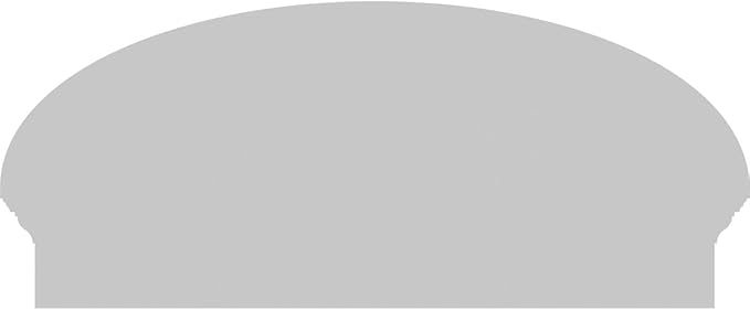 34" W x 15-3/8"H x 2-3/4"P Elliptical 4 Spoke Architectural Grade PVC Combination Pediment