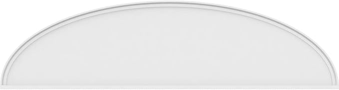 Ekena Millwork 76"W x 20"H x 2"P Elliptical Smooth Architectural Grade PVC Pediment