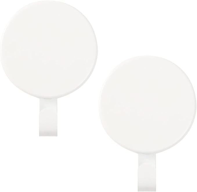 Magnetic Wreath Hanger Heavy Duty Magnet Hooks Hanging Supplies for Metal Door Refrigerator Christmas Wreaths Party Decoration Super Strong Magnetism (White, 2 Pack)