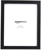 Amazon Basics Rectangular Photo Picture Frame, 8" x 10", Pack of 5, 11.22 x 9.21 inches, Black