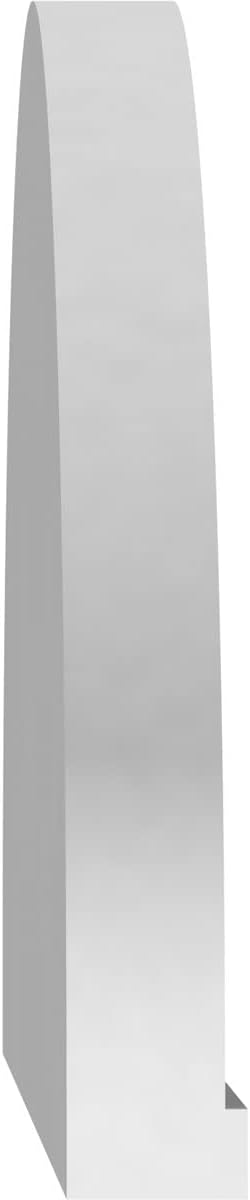 Ekena Millwork 52"W x 14"H x 2"P Elliptical 4 Spoke Architectural Grade PVC Pediment