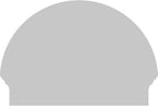 26"W x 19-3/4"H x 2-3/4"P Half Round 3 Spoke Architectural Grade PVC Combination Pediment