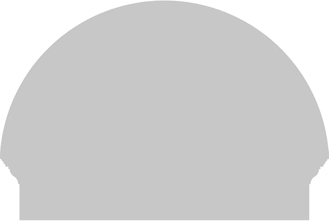 26"W x 19-3/4"H x 2-3/4"P Half Round 3 Spoke Architectural Grade PVC Combination Pediment
