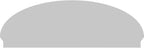 74" W x 25-3/8"H x 2-3/4"P Elliptical Sunburst Architectural Grade PVC Combination Pediment