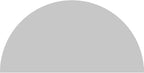 Ekena Millwork 34"W x 17"H x 2"P Half Round 4 Spoke Architectural Grade PVC Pediment