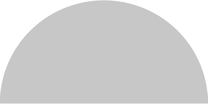 Ekena Millwork 34"W x 17"H x 2"P Half Round 4 Spoke Architectural Grade PVC Pediment