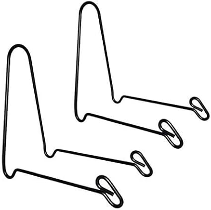 Artliving 2 Pack Display Stand Easel Iron Bowl Stands for Display Large Deep Bowls, Platters and Deep Dishes
