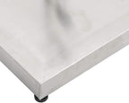 Stainless Steel Concrete Filled Umbrella Base, 61.7 lb Square Parasol Stand with Tightening Knob, Fits 1.3", 1.5", 1.9" Poles, 3 Adaptors Included