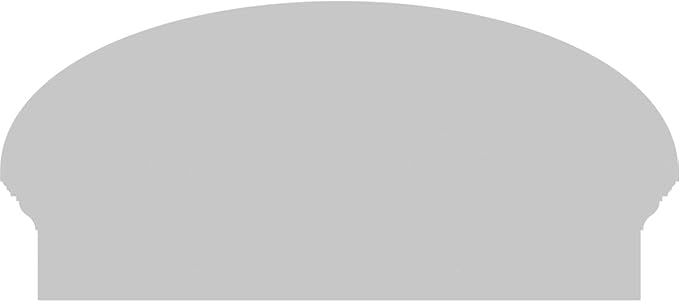 28" W x 13-7/8"H x 2-3/4"P Elliptical 4 Spoke Architectural Grade PVC Combination Pediment
