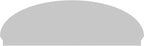 84" W x 27-7/8"H x 2-3/4"P Elliptical 3 Spoke Architectural Grade PVC Combination Pediment