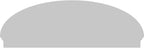 70" W x 24-3/8"H x 2-3/4"P Elliptical Smooth Architectural Grade PVC Combination Pediment