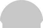 28"W x 20-3/4"H x 2-3/4"P Half Round 4 Spoke Architectural Grade PVC Combination Pediment