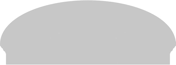 48" W x 18-7/8"H x 2-3/4"P Elliptical 3 Spoke Architectural Grade PVC Combination Pediment
