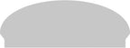 48" W x 18-7/8"H x 2-3/4"P Elliptical 3 Spoke Architectural Grade PVC Combination Pediment