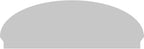 66" W x 23-3/8"H x 2-3/4"P Elliptical Smooth Architectural Grade PVC Combination Pediment