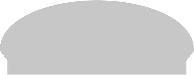 42" W x 17-3/8"H x 2-3/4"P Elliptical 4 Spoke Architectural Grade PVC Combination Pediment