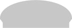 42" W x 17-3/8"H x 2-3/4"P Elliptical 4 Spoke Architectural Grade PVC Combination Pediment