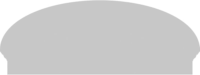 44" W x 17-7/8"H x 2-3/4"P Elliptical 4 Spoke Architectural Grade PVC Combination Pediment