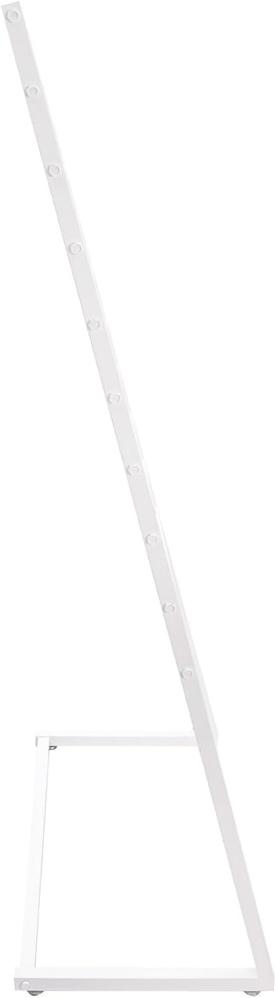 Scarf Organizer, Metal Hijab Organizer, 10 Tier Scarf Holder Hanger for Multiple Scarves, Freestanding Hijab Stand Belt Pants Hanging Rack for Home, Commercial, Clothing Store (White, 80cm)