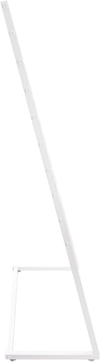 Scarf Organizer, Metal Hijab Organizer, 10 Tier Scarf Holder Hanger for Multiple Scarves, Freestanding Hijab Stand Belt Pants Hanging Rack for Home, Commercial, Clothing Store (White, 80cm)