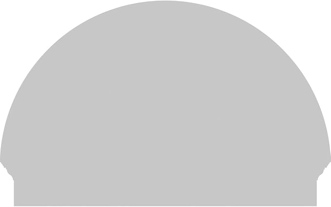 38"W x 25-3/4"H x 2-3/4"P Half Round Sunburst Architectural Grade PVC Combination Pediment