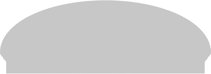 56" W x 20-7/8"H x 2-3/4"P Elliptical 3 Spoke Architectural Grade PVC Combination Pediment