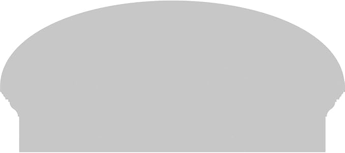 28" W x 13-7/8"H x 2-3/4"P Elliptical Smooth Architectural Grade PVC Combination Pediment