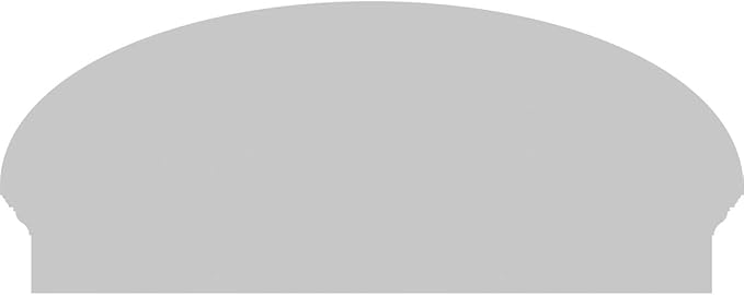 38" W x 16-3/8"H x 2-3/4"P Elliptical 3 Spoke Architectural Grade PVC Combination Pediment
