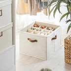 StorageWorks Shoe Organizer for Closet, Shoe Cubby Storage Containers, White, Medium