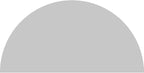 50"W x 25"H x 2"P Half Round Sunburst Architectural Grade PVC Pediment