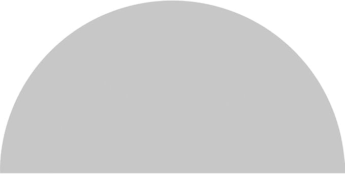 50"W x 25"H x 2"P Half Round Sunburst Architectural Grade PVC Pediment