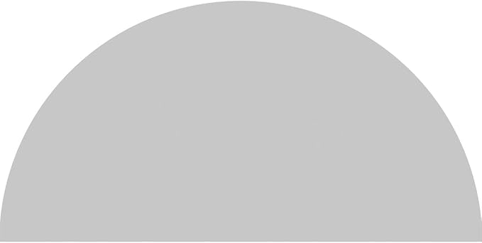26"W x 13"H x 2"P Half Round Smooth Architectural Grade PVC Pediment