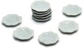 10 Handcrafted White Ceramic Decorative Plates – Home Décor Accents for Display & Artistic Arrangements