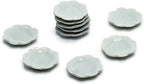 10 Handcrafted White Ceramic Decorative Plates – Home Décor Accents for Display & Artistic Arrangements
