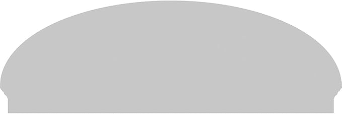 72" W x 24-7/8"H x 2-3/4"P Elliptical 4 Spoke Architectural Grade PVC Combination Pediment