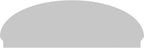 72" W x 24-7/8"H x 2-3/4"P Elliptical 4 Spoke Architectural Grade PVC Combination Pediment