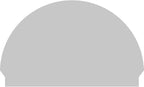 46"W x 29-3/4"H x 2-3/4"P Half Round 4 Spoke Architectural Grade PVC Combination Pediment