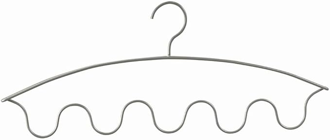 ClosetMaid Scarf Hanger, No Snag Closet Organizer for Scarves, Necklaces, Belts, Ties, Space Saving Storage, Nickel Finish