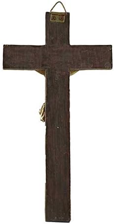 DurableDelights Jesus Crucifix Wall Cross-Catholic Wall Hanging Decoration, Perfect for Collection, Home Decor, or Gift Giving,9.65" H.
