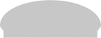 46" W x 18-3/8"H x 2-3/4"P Elliptical 4 Spoke Architectural Grade PVC Combination Pediment