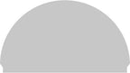 76"W x 44-3/4"H x 2-3/4"P Half Round 4 Spoke Architectural Grade PVC Combination Pediment