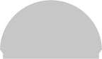 58"W x 35-3/4"H x 2-3/4"P Half Round 4 Spoke Architectural Grade PVC Combination Pediment