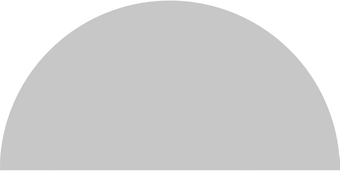 40"W x 20"H x 2"P Half Round Smooth Architectural Grade PVC Pediment
