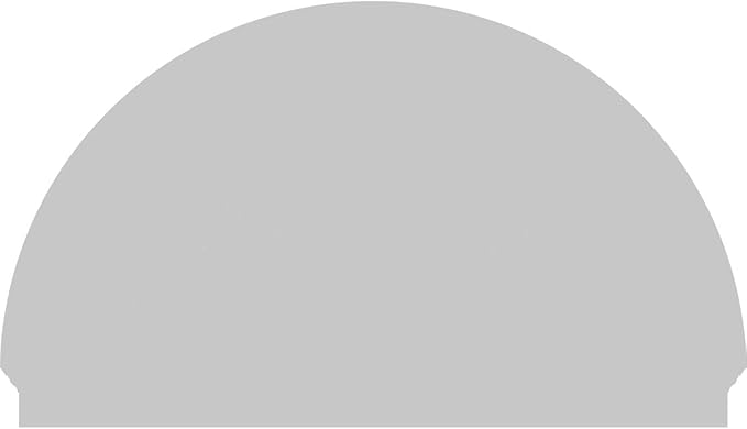 66"W x 39-3/4"H x 2-3/4"P Half Round 4 Spoke Architectural Grade PVC Combination Pediment