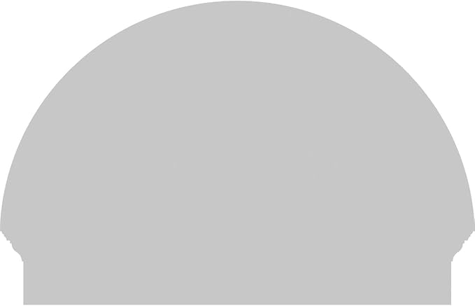 32"W x 22-3/4"H x 2-3/4"P Half Round Smooth Architectural Grade PVC Combination Pediment