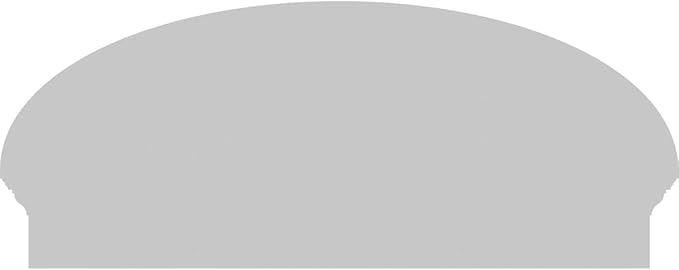 38" W x 16-3/8"H x 2-3/4"P Elliptical 4 Spoke Architectural Grade PVC Combination Pediment