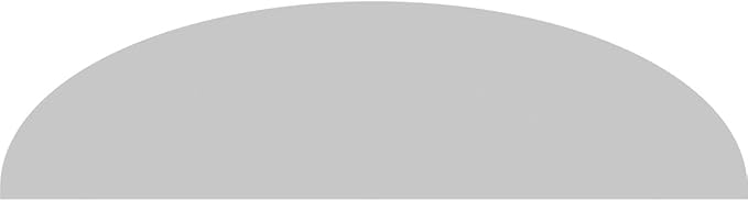 66" W x 17-1/2"H x 2" P Elliptical 3 Spoke Architectural Grade PVC Pediment