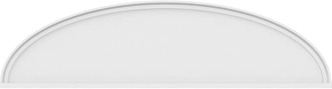 Ekena Millwork 82"W x 21-1/2"H x 2"P Elliptical Smooth Architectural Grade PVC Pediment